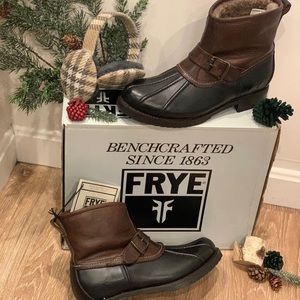 New in box Frye shearling boots